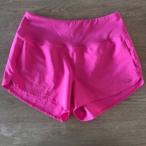 The North Face Women's Arque‎ 3" Shorts-Size Small-Fuchsia Pink-Athletic Shorts